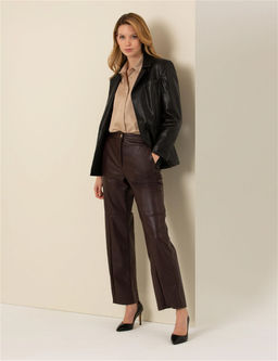 Kahverengi Deri Pantolon - Pierre cardin фото 3