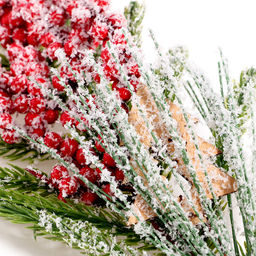 Декор новогодний «Зимнее настроение», веточка, 30×12×5 см