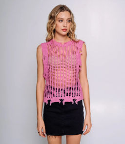 Топ #КТ8903 (2), розовый