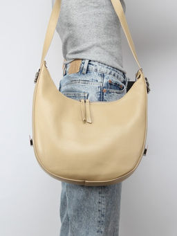 Сумка женская натуральная кожа GU 163-8537, 1отд+еврокарм, бежевый SALE 260168 - Adelia фото 5