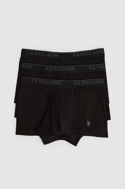 Erkek Siyah 3l_ Boxer Tak_m_