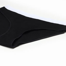 Трусы женские слипы MINAKU рубчик, набор 3 шт., размер 40-42, чёрные