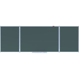 Доска магнитно-меловая Attache 100х300см 3-секц с разлиновкой