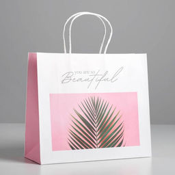 Пакет крафтовый You are so beautiful, 26 30 11,5 см