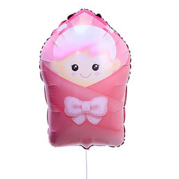 Цена за 4 шт. Воздушный шар фольгированный 25" «Розовый конверт»