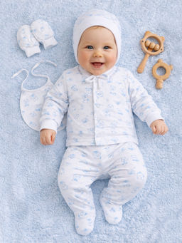 Комплект ясельный голубые мишки