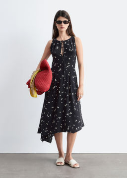 Maxivestido de seda con estampado floral - H&m фото 5