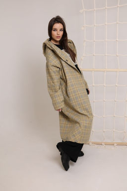 Плащ AMORI 2152 клетка  фото 4