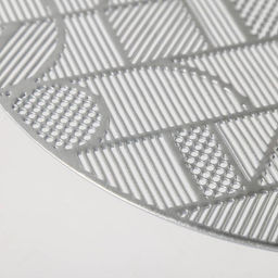 Набор салфеток сервировочных на стол Доляна Бурлеск, 4 шт, d=38 см, цвет серебряный  фото 6