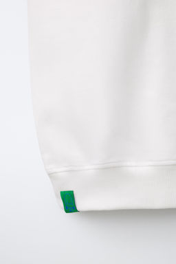 CAMISETA ESTAMPADO LOGO / Blanco roto