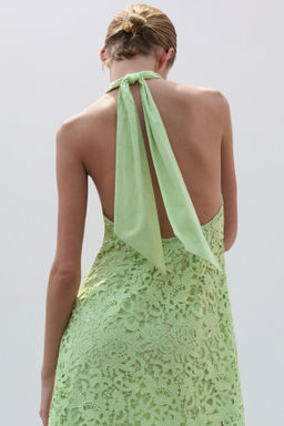 Vestido halter de encaje - H&m фото 5