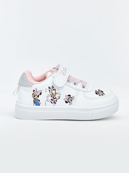 Minnie Mouse Bask?l? K?z Bebek Spor Ayakkab?