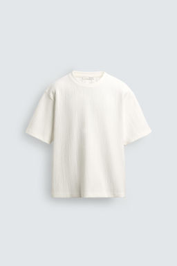 TEXTURED RELAXED FIT T-SHIRT - Zara фото 13
