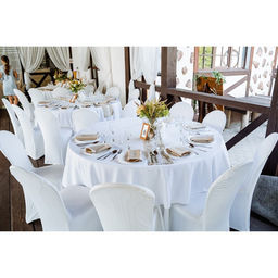 Чехлы на стул свадебные (4 шт.), 100×40 см, белый