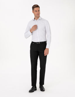 Koyu Haki Slim Fit Uzun Kollu G_mlek