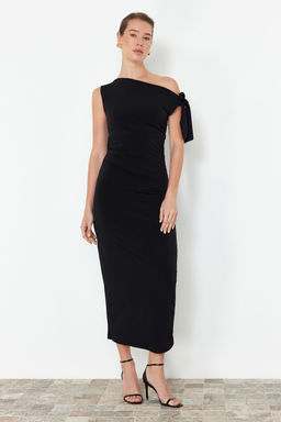 TRENDYOLMILLA Limited Edition Cok Renkli Cicek Bask?l? Orme Maxi Esnek Kalem Elbise TWOSS24EL00563  фото 2