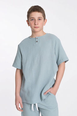 Футболка М223024г Шалфей светлый