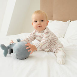 Ползунки-штанишки Крошка Я, BASIC LINE, рост 80-86 см, полоска бежевая  фото 2