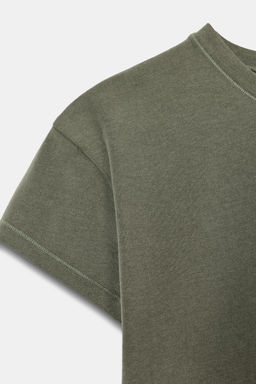SLIM FIT SHORT SLEEVE T-SHIRT - Zara фото 8