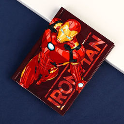 Блокнот А7 IRON MAN, 64 листа, в твёрдой обложке, Мстители