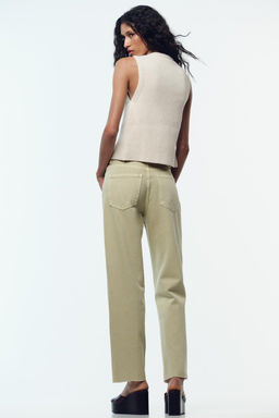 JEANS Z.02 STRAIGHT ANKLE HIGH-WAIST - Zara фото 5