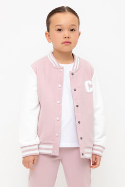 КР 302675/розовый лед жакет (бомбер) для дев