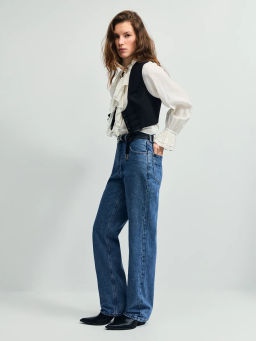 Джинсы straight с высокой посадкой / Zarina