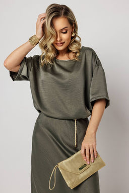 Блузка женская 4483/05/Оливковый - Rise фото 5