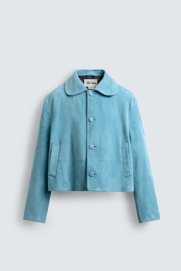 SUEDE LEATHER JACKET HARRY LAMBERT FOR ZARA X DISNEY