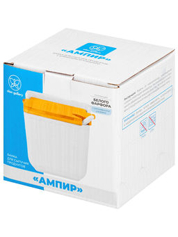 Банка д/сыпучих продуктов 600 мл 12,5*11,5*11 см Ампир с ложкой и откидной бамбук.крышкой - Elan gallery фото 8