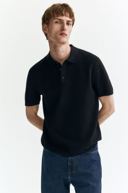 Polo en punto texturizado Regular Fit - H&m фото 7