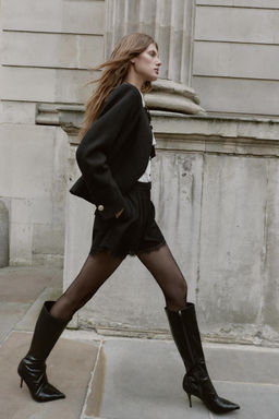 LACE BERMUDA SHORTS - Zara фото 3