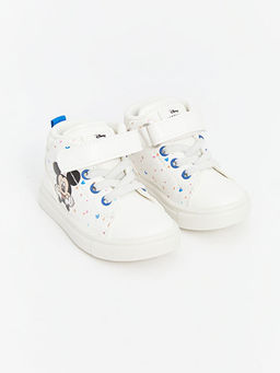 Mickey Mouse Bask?l? Erkek Bebek Spor Ayakkab?