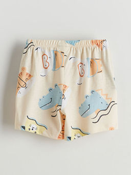 Beli Lastikli Bask?l? Erkek Bebek ?ort