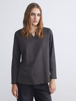 Bisiklet Yaka Kad?n Ti??rt