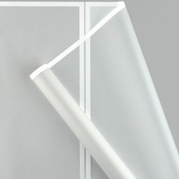 Плёнка для цветов матовая упаковочная «Кайма» белая 0.5×9 м