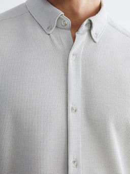 Slim Fit Uzun Kollu Erkek Dokulu G?mlek