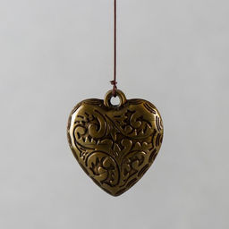 Музыка ветра «Ожерелье и сердце», металл, пластик, 4 трубки, 5 колокольчиков, 54 см