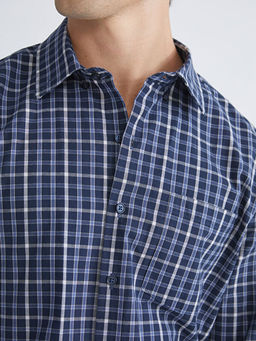 Regular Fit Uzun Kollu Ekose Poplin Erkek G?mlek