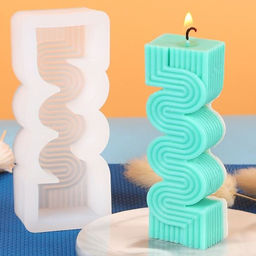 Молд силиконовый «Абстракция. Волны» 4 х 9,6 см