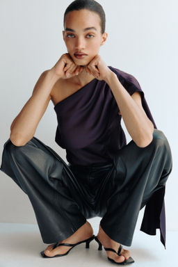 Top de sat?n con fular decorativo - H&m фото 2