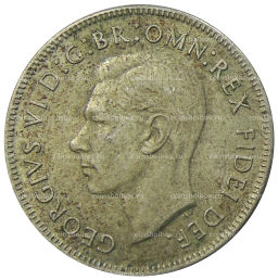 1 флорин (2 шиллинга) 1951 года Австралия  50 лет Федерации