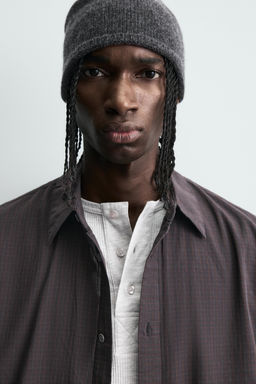 RELAXED FIT CHECK SHIRT - Zara фото 5