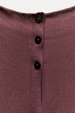 SLEEVELESS PLAIN KNIT TOP - Zara фото 9