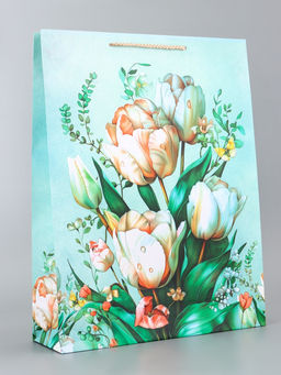 Цена за 2 шт. Пакет подарочный ламинированный вертикальный Блаженство, 33?42.5?10 см