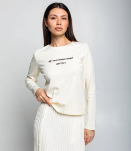 Лонгслив #КТ8923 (3), кремовый