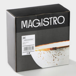 Салатники Magistro «Церера», набор 2 шт., 15.3×13×5.5 см, фарфор, белые