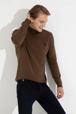 U. S. Polo Assn / Мужской базовый свитер кокосового цвета - U.s. polo assn фото 7