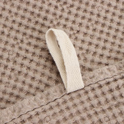 Полотенце вафельное SL HOME: Linen «Саббиа», 60×140 см, бежевое