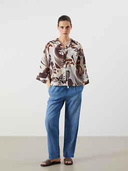 Desenli Oversize Kad?n G?mlek